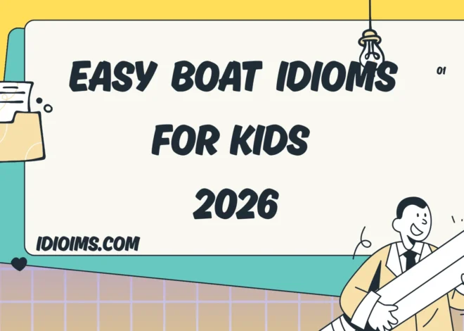 🎉 Fun & Easy Boat Idioms for Kids – Sail Into the Sea of Words 2026