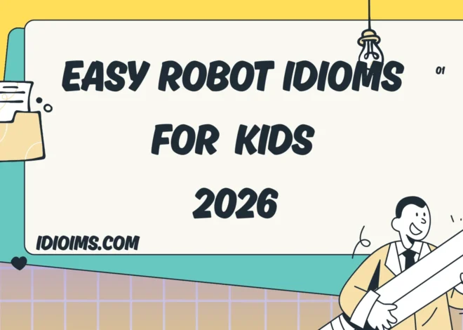 🤖 Fun and Easy Robot Idioms for Kids – Learn & Play with Words 2026