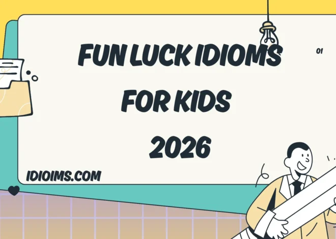 🍀 Fun Luck Idioms for Kids – Learn & Play with Lucky Words 2026