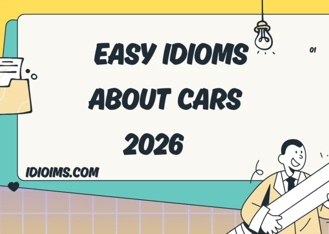 🚗 Fun & Easy Idioms About Cars – Learn & Drive with Words 2026 🛣️✨