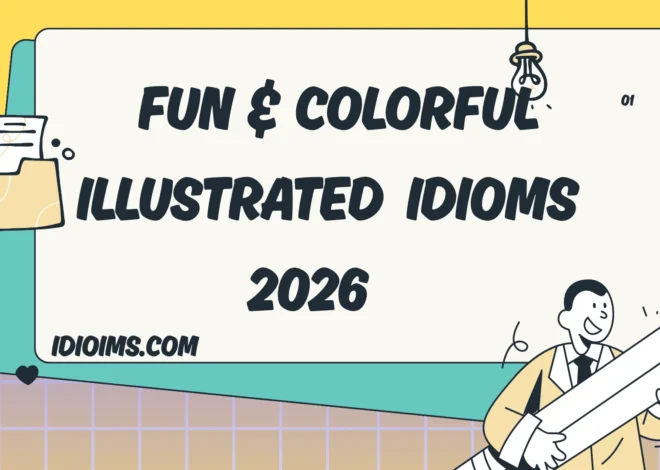 🎨 Fun & Colorful Illustrated Idioms – Learn with Pictures & Imagination 2026 🖍️✨