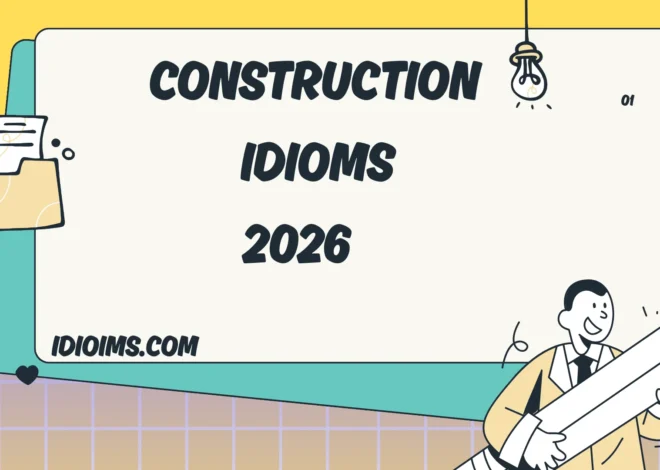 🏗️ Construction Idioms – Meaning,  How to Use Them (Updated for 2026)