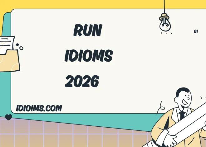🏃‍♂️ Run Idioms – Meanings, Examples & Fun Usage Updated for 2026