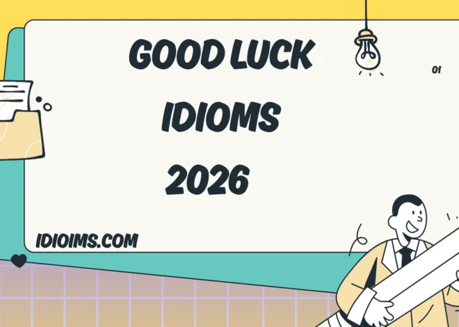 🍀 Good Luck Idioms –(Updated for 2026)