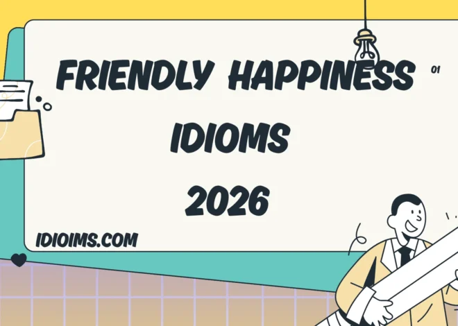 🎉 Fun & Friendly Happiness Idioms – Smile, Laugh, and Learn 2026