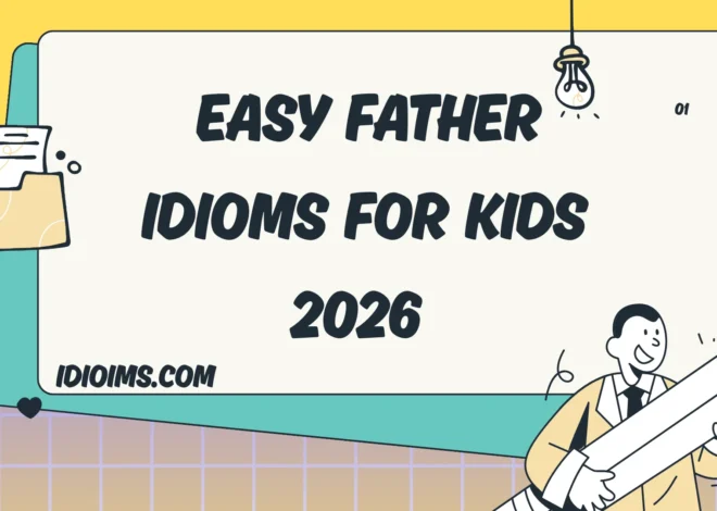 🎈 Fun & Easy Father Idioms for Kids – Learn & Play with Words 2026