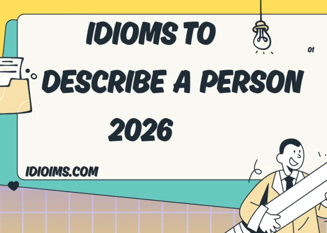 Idioms to Describe a Person Meanings, Examples 2026