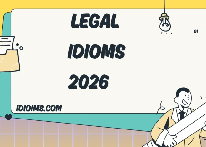 Legal Idioms Meanings,How to Use Them Correctly2026