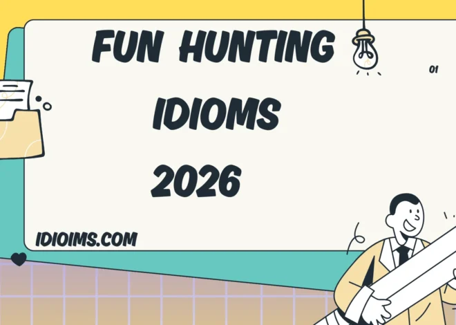 🎯 Fun Hunting Idioms for kids 2026