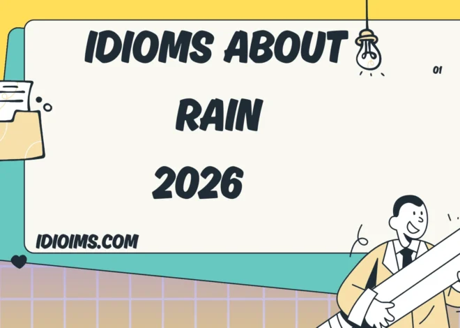 Idioms About Rain Meanings, Examples, and How to Use Them Naturally (Updated for 2026)