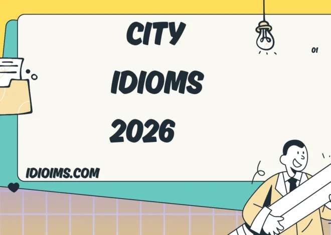City Idioms Meanings, Examples, and Everyday Usage (Updated for 2026)